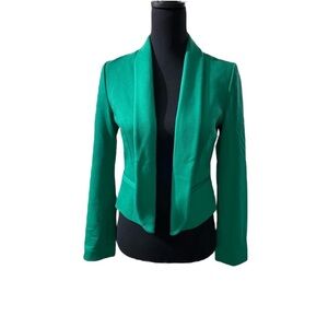 AB Studio Kelly green cropped jacket, blazer, size 4, Casual Spring Summer
